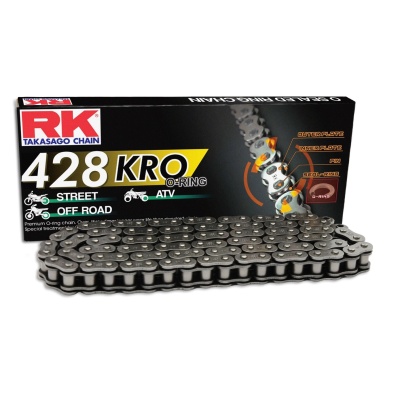 RK Cadena 428KRO con 140 Eslabones Enganche Clip Rápido