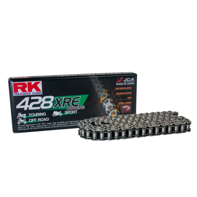 RK Cadena 428XRE con 136 Eslabones Enganche para Remachar