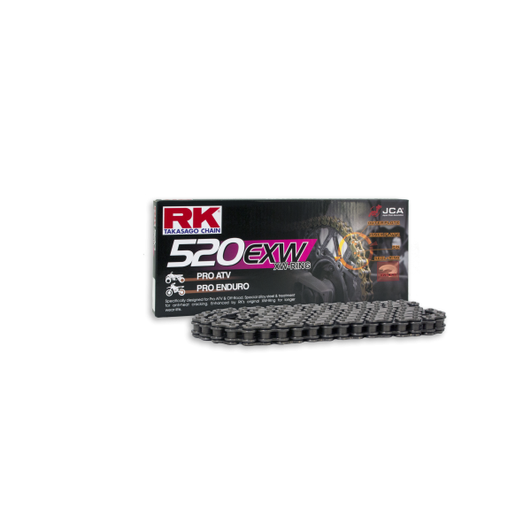 RK Cadena 520EXW con 120 Eslabones con Enganche con Clip Rápido