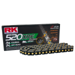 RK Cadena 520XRE con 120 Eslabones con Enganche para Remachar en Color Negro