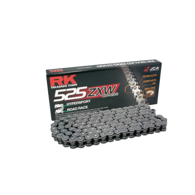 RK Cadena 525ZXW con 112 Eslabones Enganche para Remachar