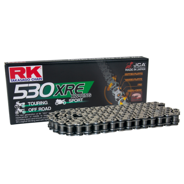 RK Cadena 530XRE con 110 Eslabones con Enganche para Remachar