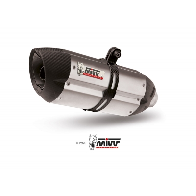 Mivv Slip-On Suono St. Steel con tapa carbono KTM 125/390