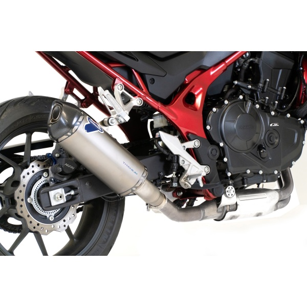 Termignoni Escape en Acero Inox. y Tapa de Carbono Honda CB 750 Hornet 2023-24